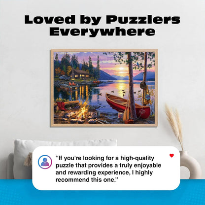 - Darrell Bush - Canoe Lake - 1000 Piece Jigsaw Puzzle