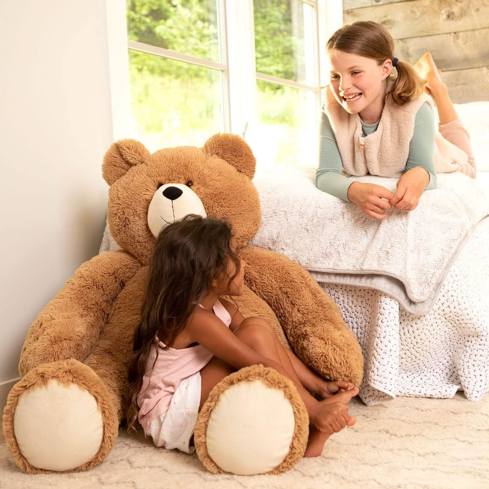 Giant Stuffed Animal 4 FT - Big Easter Teddy Bear for Kids & Adults | Stuffed in Vermont, USA - Eco Friendly Gift Saves 200 Plastic Bottles