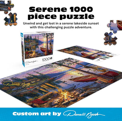 - Darrell Bush - Canoe Lake - 1000 Piece Jigsaw Puzzle